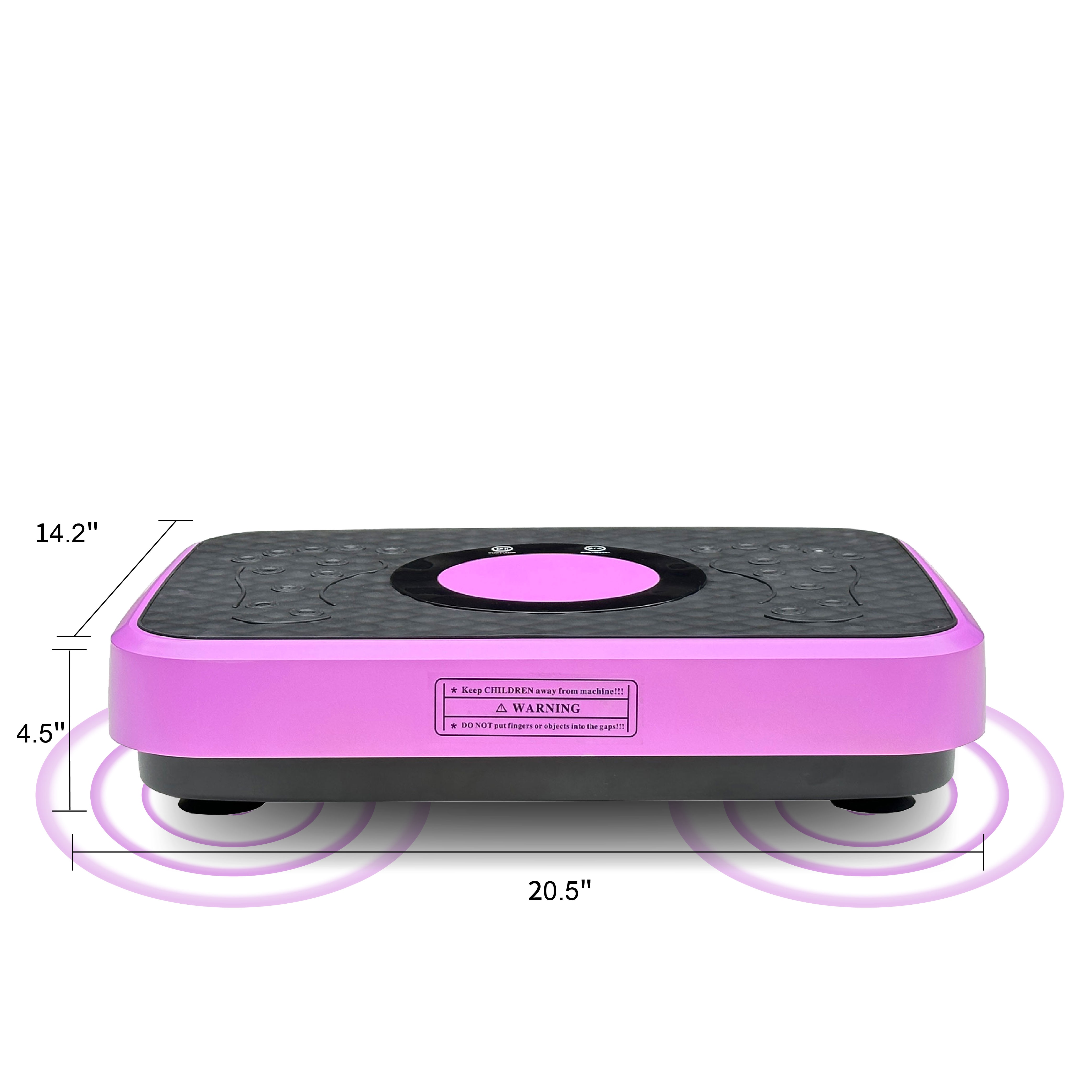 Vibration Plate Fitness Platform, Whole Body Exercise Machine For Lymphatic Drainage, Shaking Workout Board With 120 Speed Levels, Fat Burner And Weight Loss Equipment For Men And Women._voghion.com